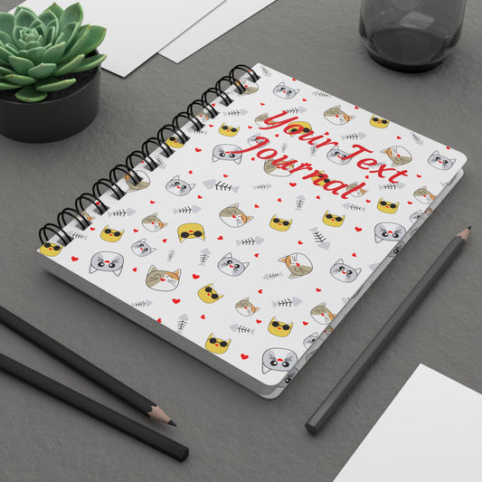 Catitude (personalized) Spiral Bound Journal