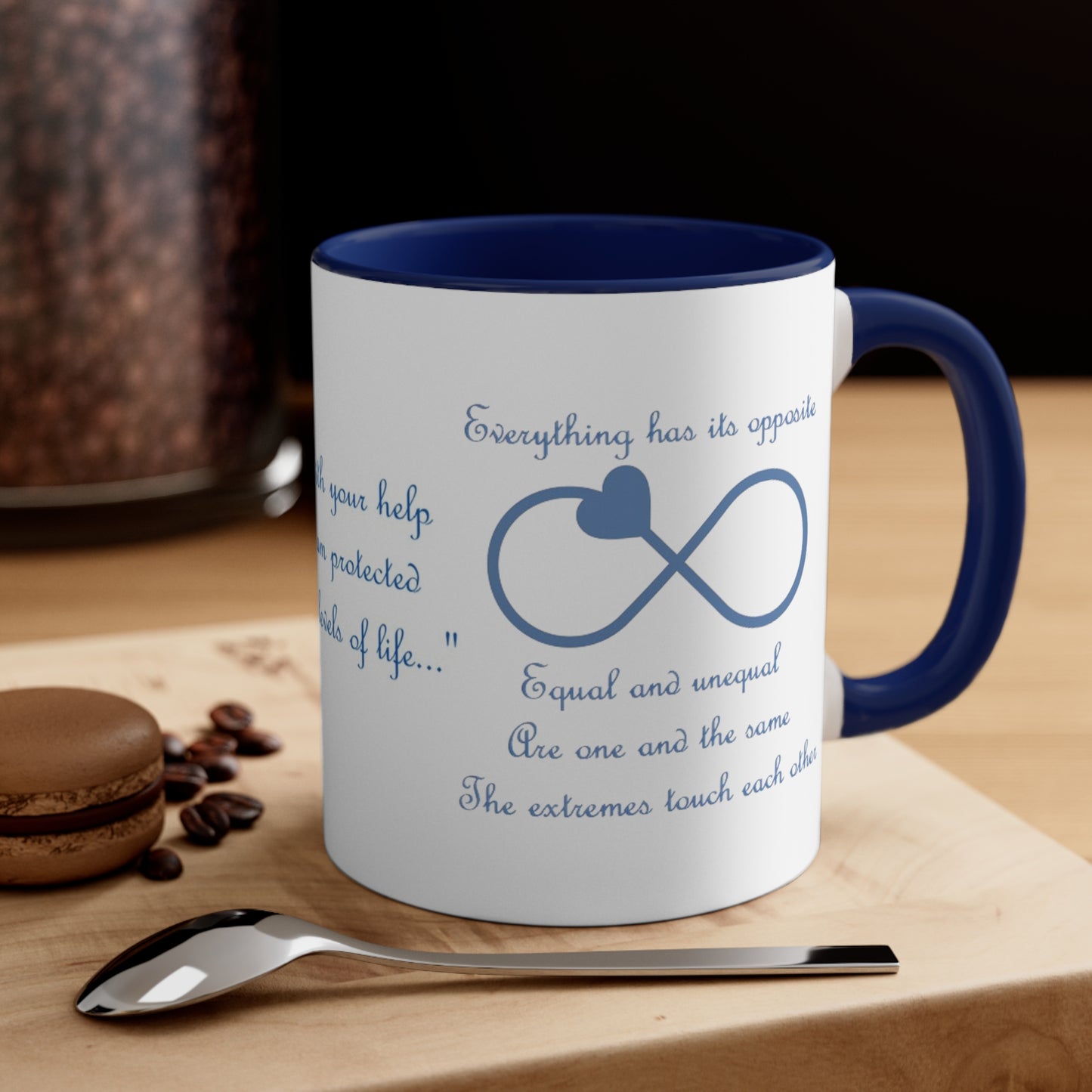 Archangel Michael Everything Has Its Opposite Accent Coffee Mug, 11oz