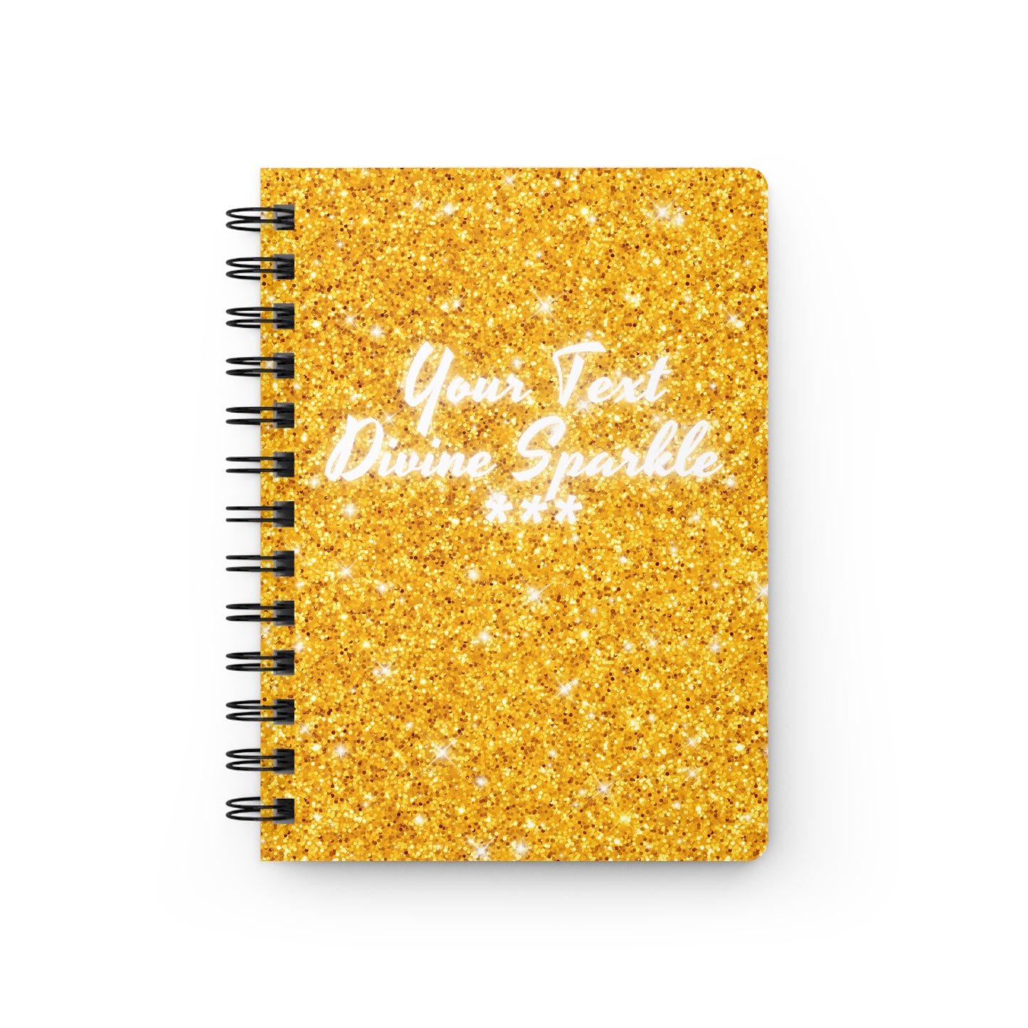 Divine Sparkle (personalized) Spiral Bound Journal