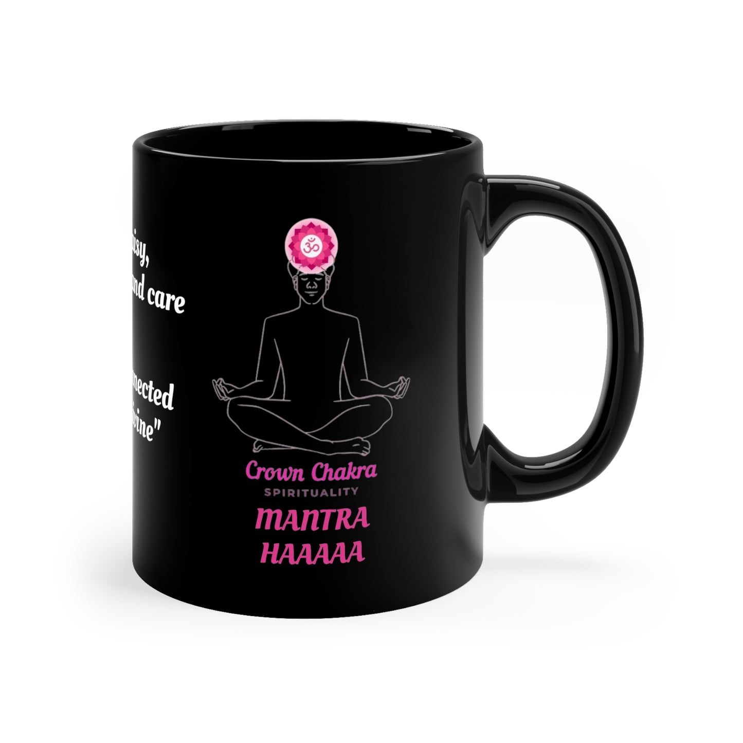 Crown Chakra (personalized) 11oz Black Mug