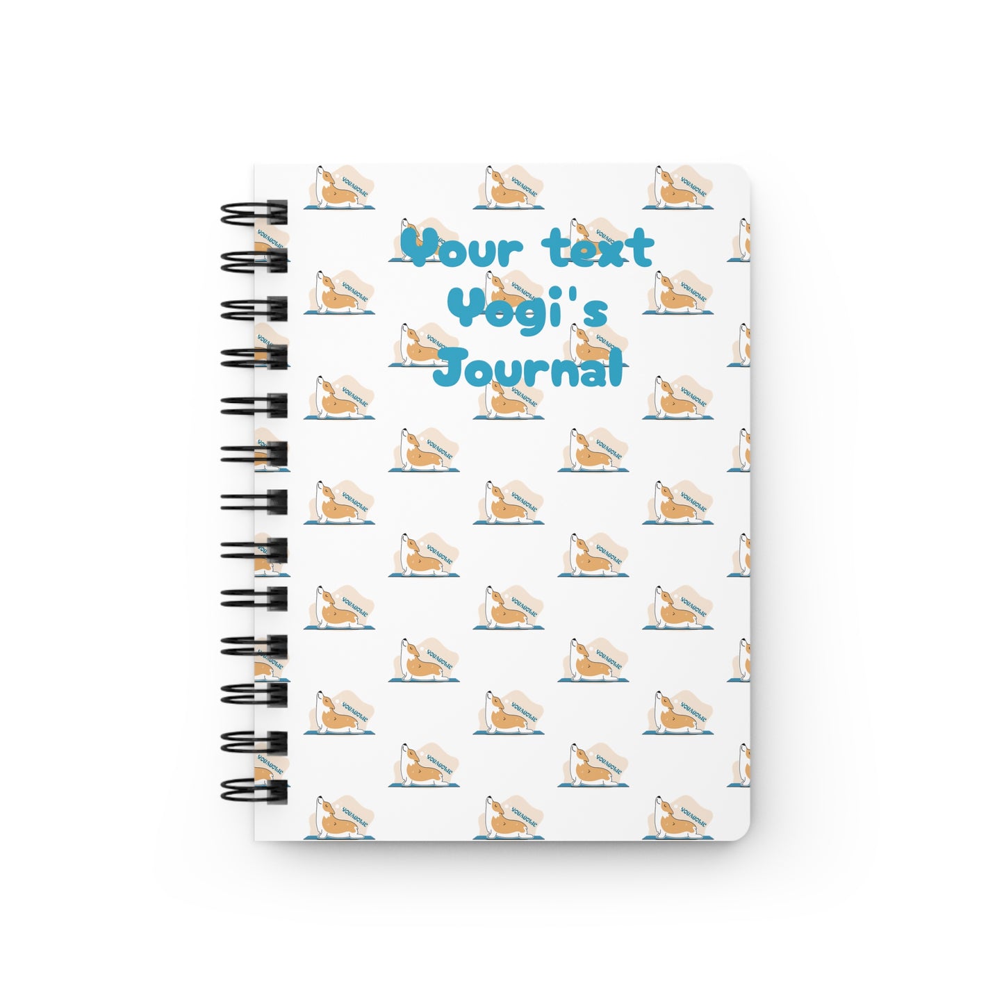 Yogaholic (personalized) Spiral Bound Journal