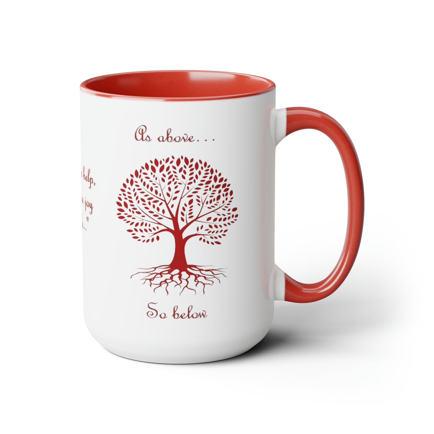 Archangel Uriel As Above So Below Two-Tone Coffee Mugs, 15oz