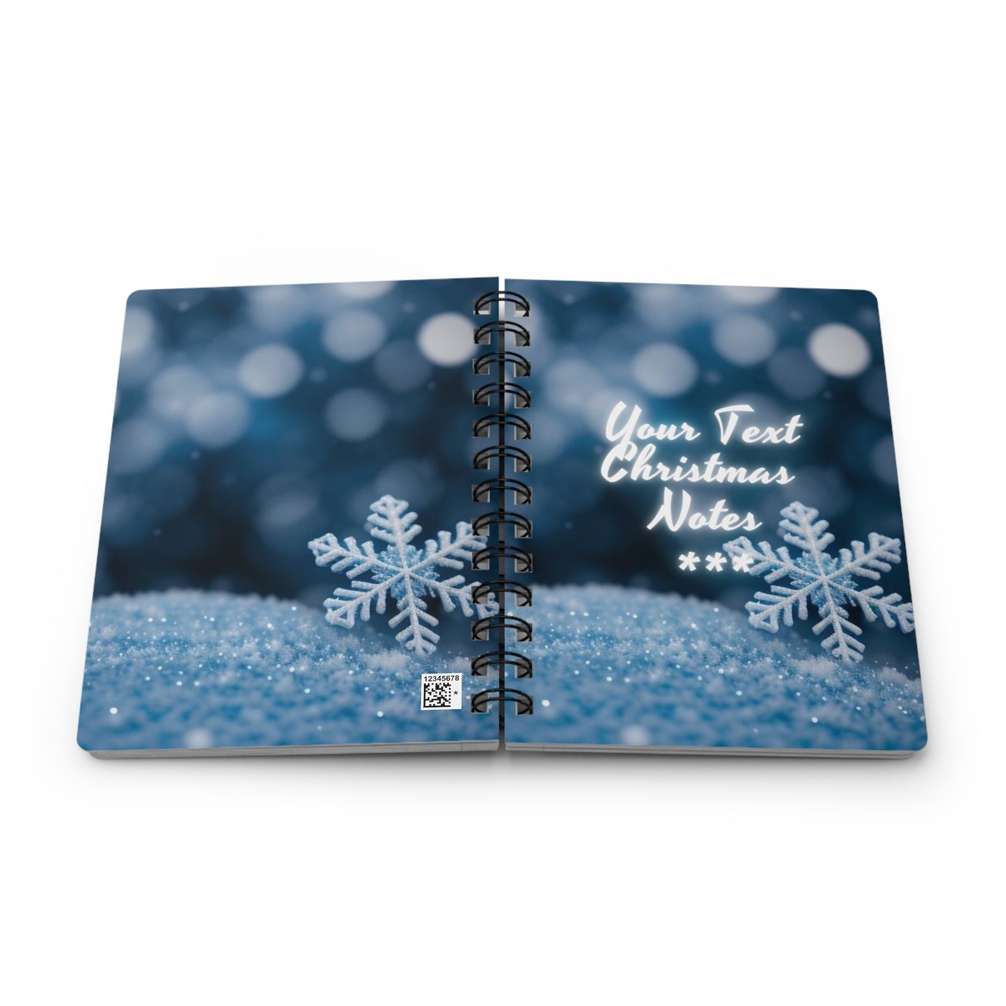 Christmas Notes (personalized) Spiral Bound Journal