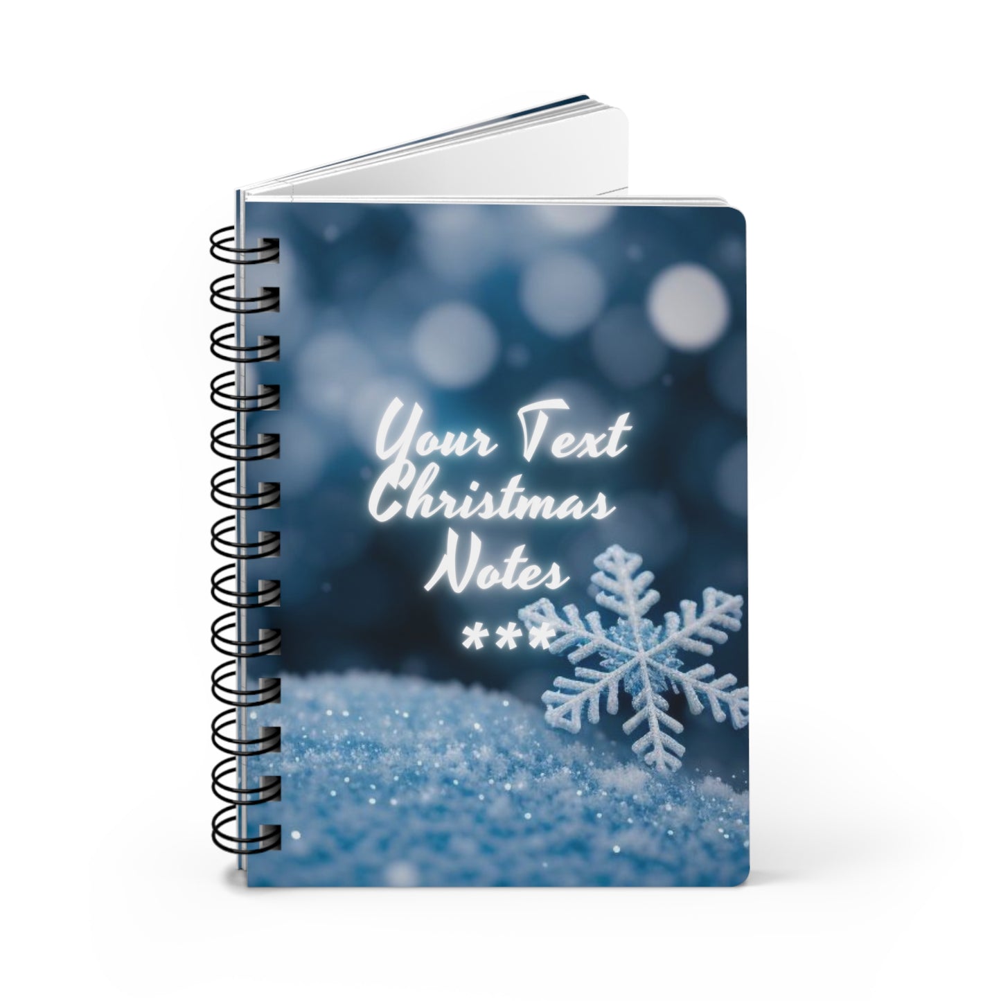 Christmas Notes (personalized) Spiral Bound Journal