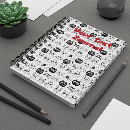 Meow Meow (personalized) Spiral Bound Journal