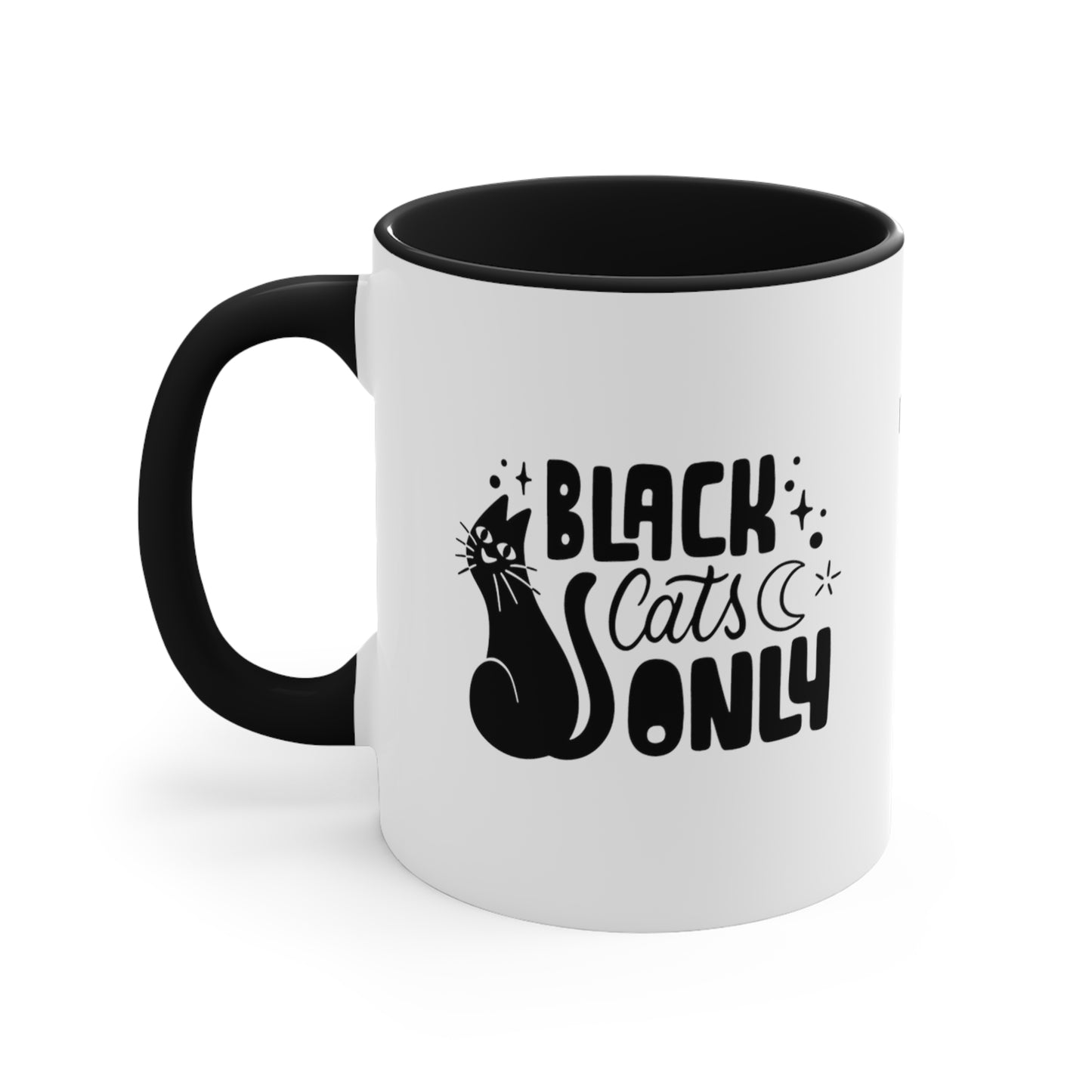 Black Cats Only Mug, 11oz