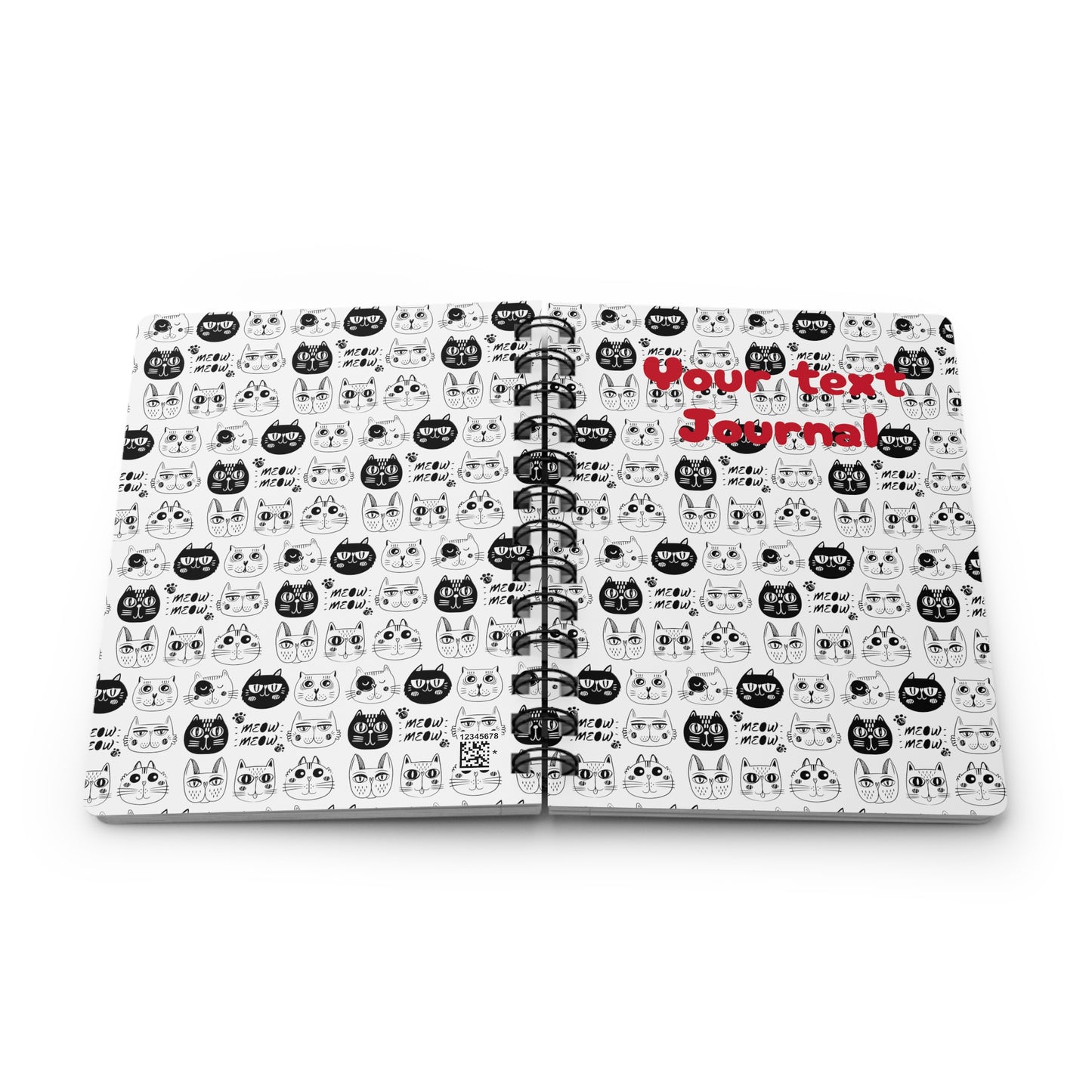 Meow Meow (personalized) Spiral Bound Journal