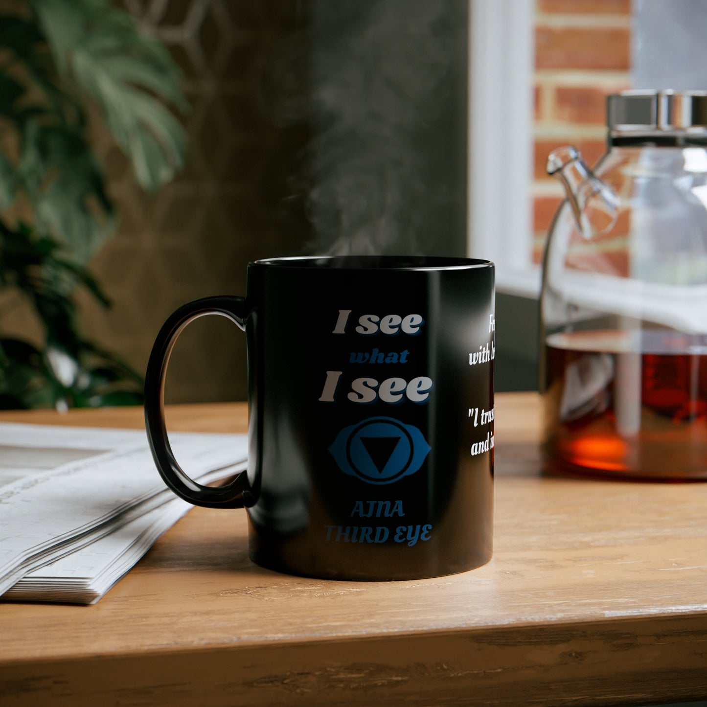 Third Eye Chakra (personalized) 11oz Black Mug