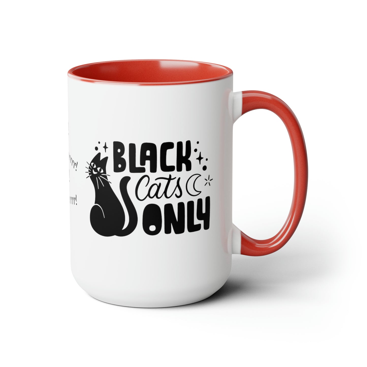 Black Cats Only Mug, 15oz