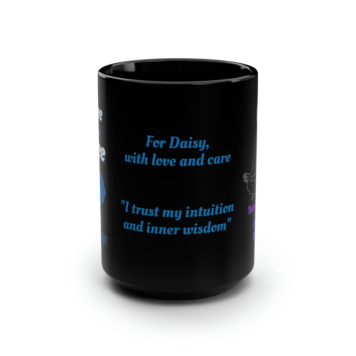 Third Eye Chakra (personalized) Black Mug, 15oz