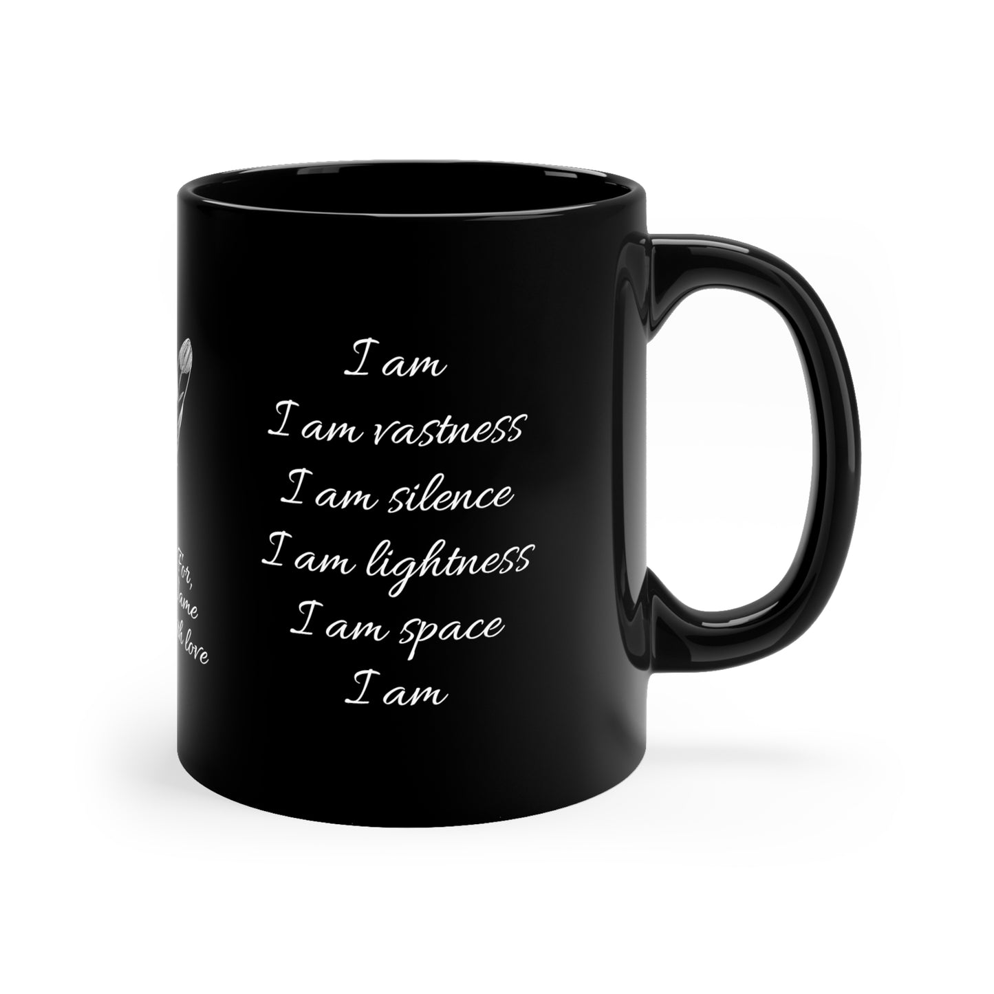 I Am Vastness (personalized) 11oz Black Mug