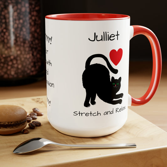 Stretch And Relax (personalized) Mug, 15oz