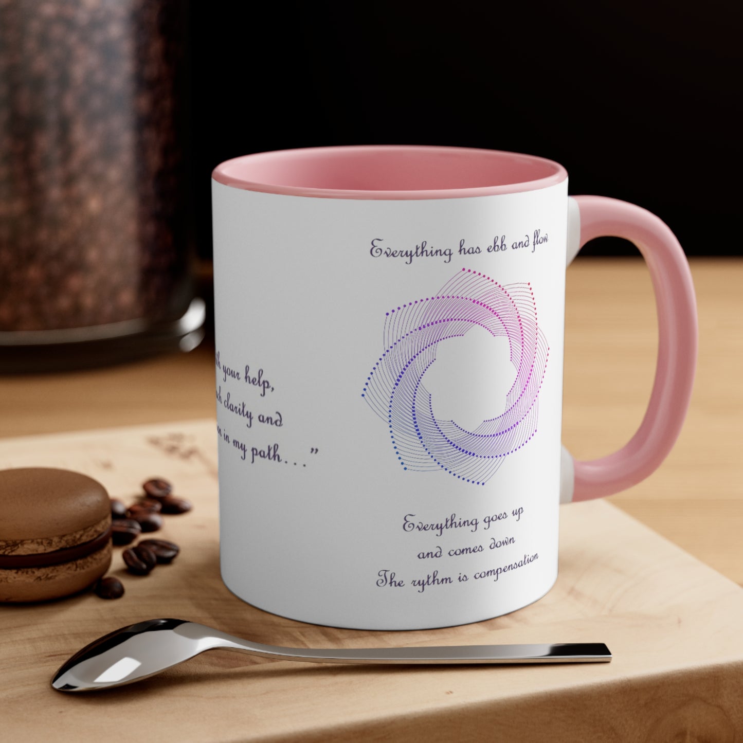 Archangel Gabriel Everything Has Ebb And Flow Accent Coffee Mug, 11oz