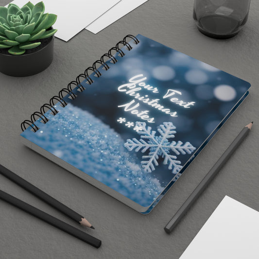 Christmas Notes (personalized) Spiral Bound Journal