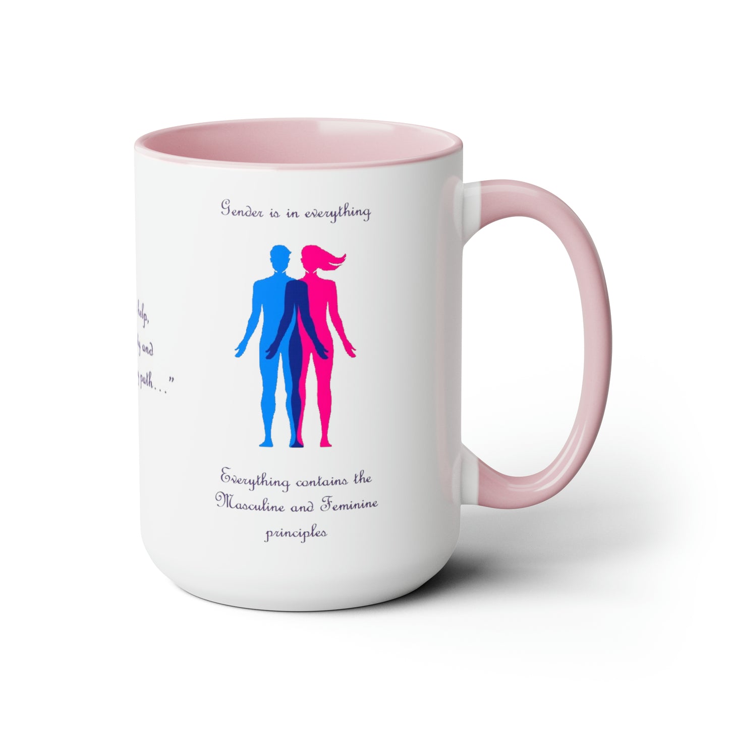 Archangel Gabriel Gender Is In Everything Two-Tone Coffee Mugs, 15oz