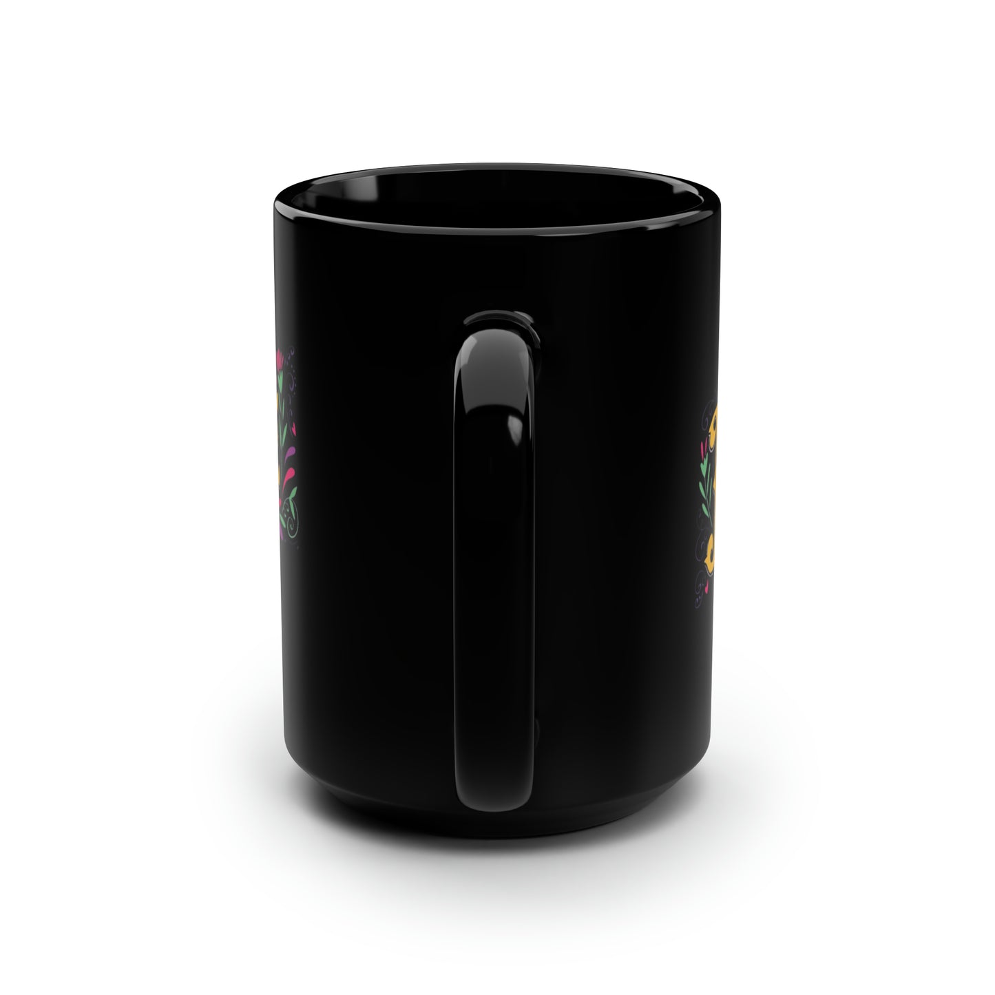 Love 6 Black Mug, 15oz