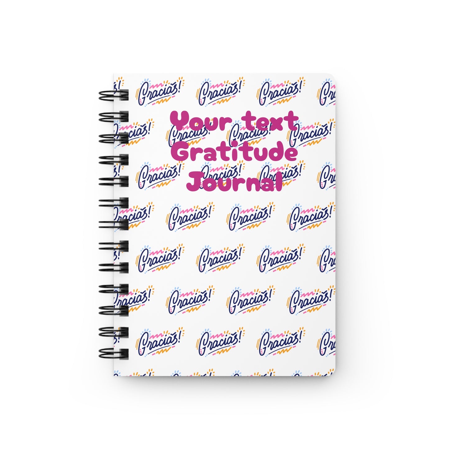 Gratitude 2 (personalized) Spiral Bound Journal