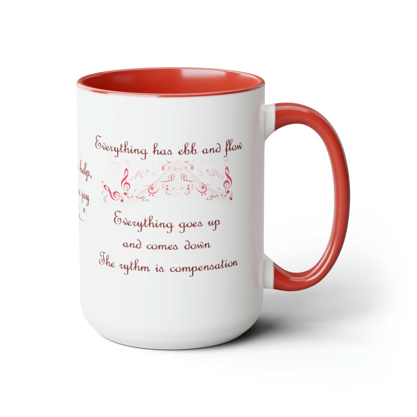 Archangel Uriel Everything Has Ebb And Flow Two-Tone Coffee Mugs, 15oz