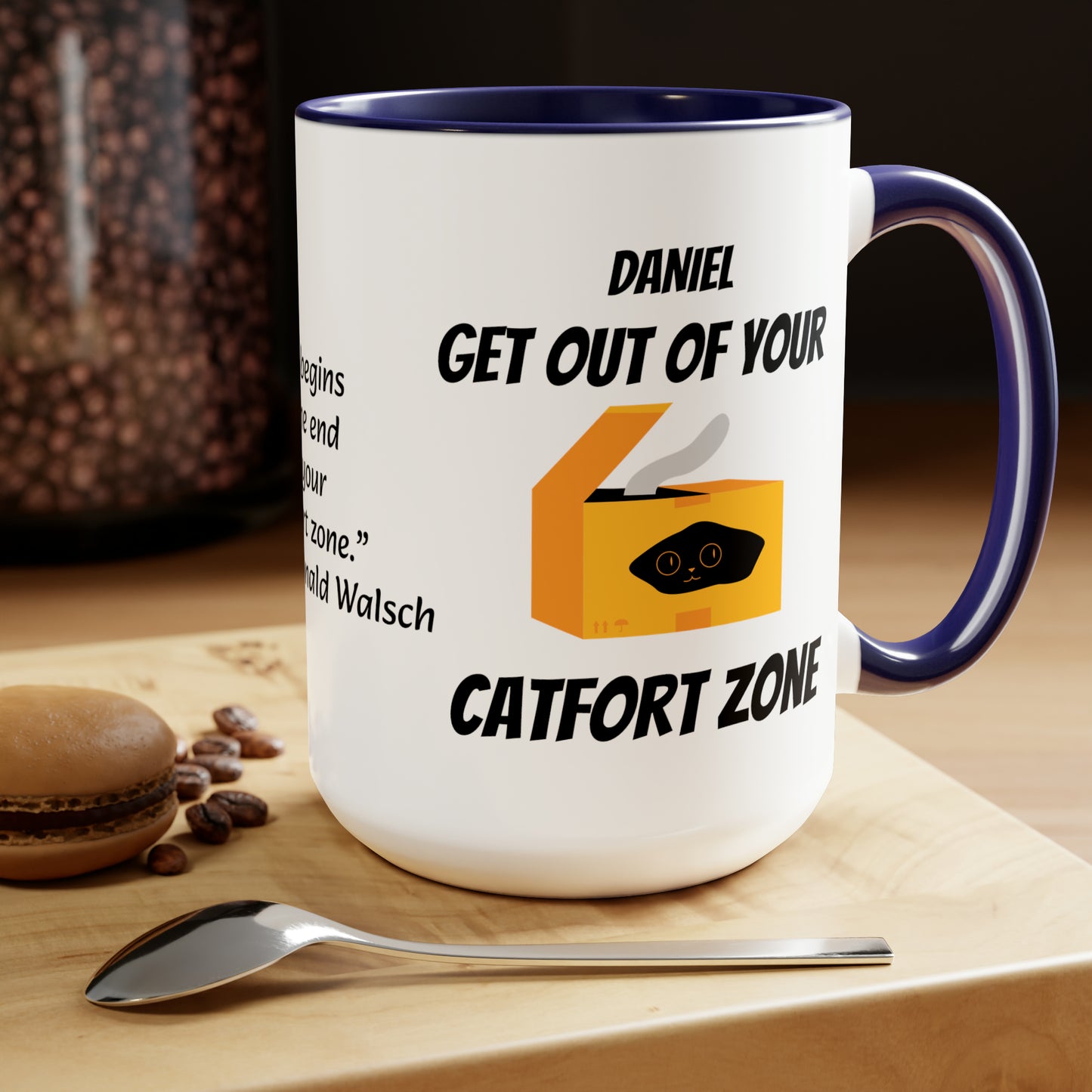 Catfort Zone (personalized) Mug, 15oz