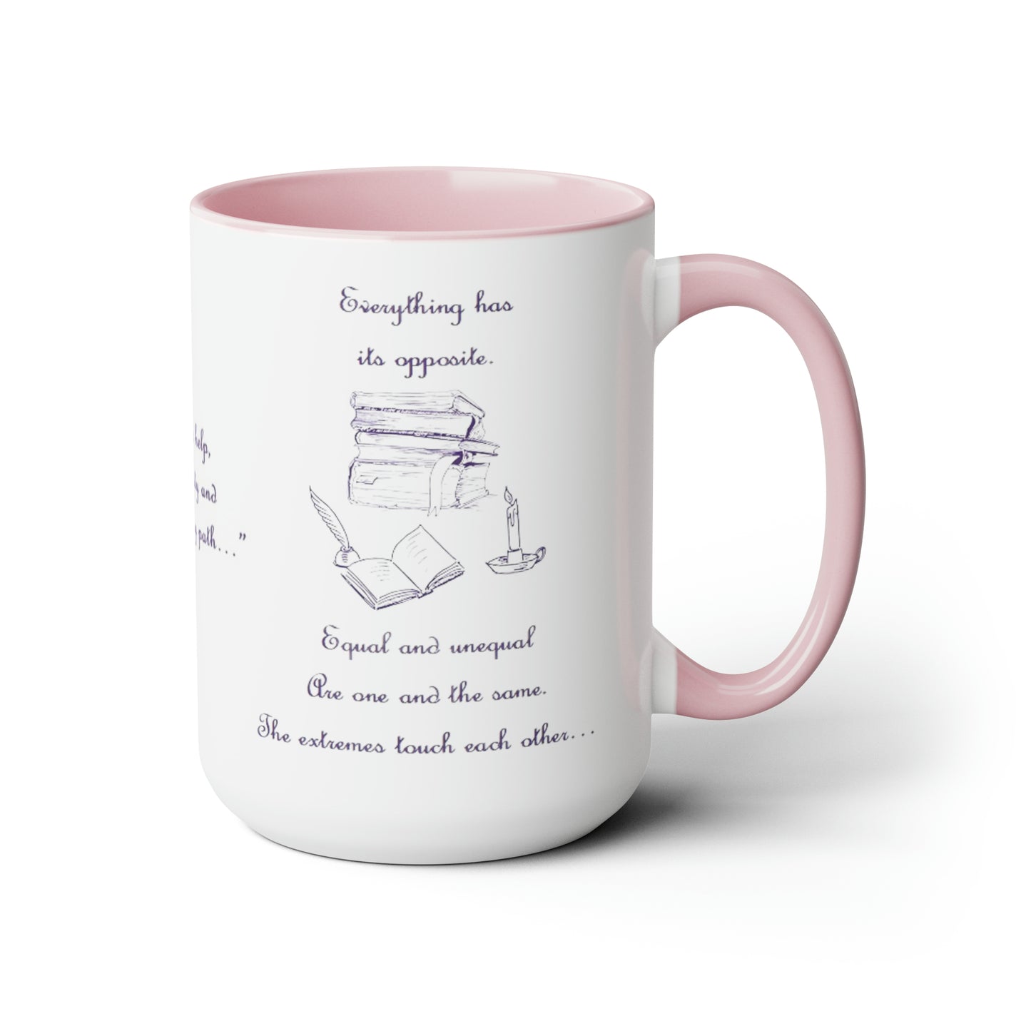 Archangel Gabriel Everything Has Its Opposite Two-Tone Coffee Mugs, 15oz