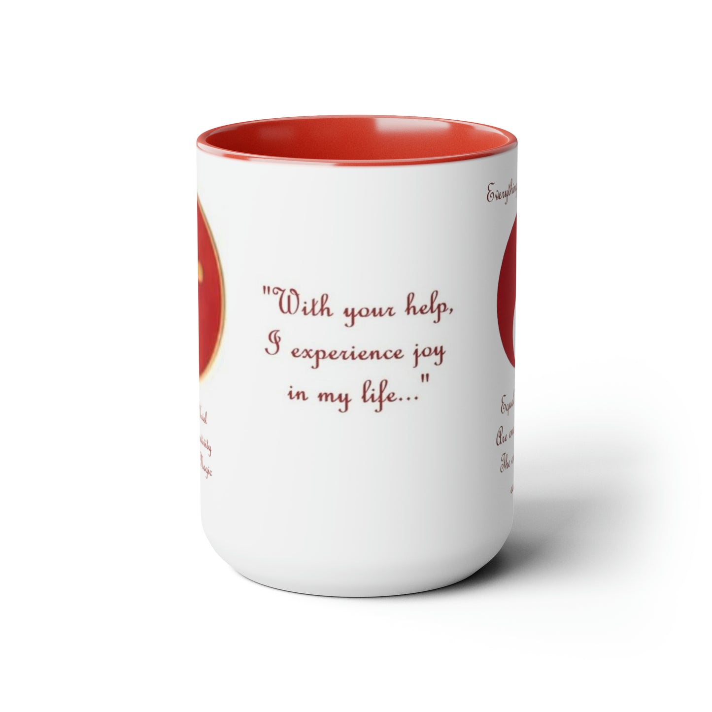 Archangel Uriel Everything Has Its Opposite Two-Tone Coffee Mugs, 15oz