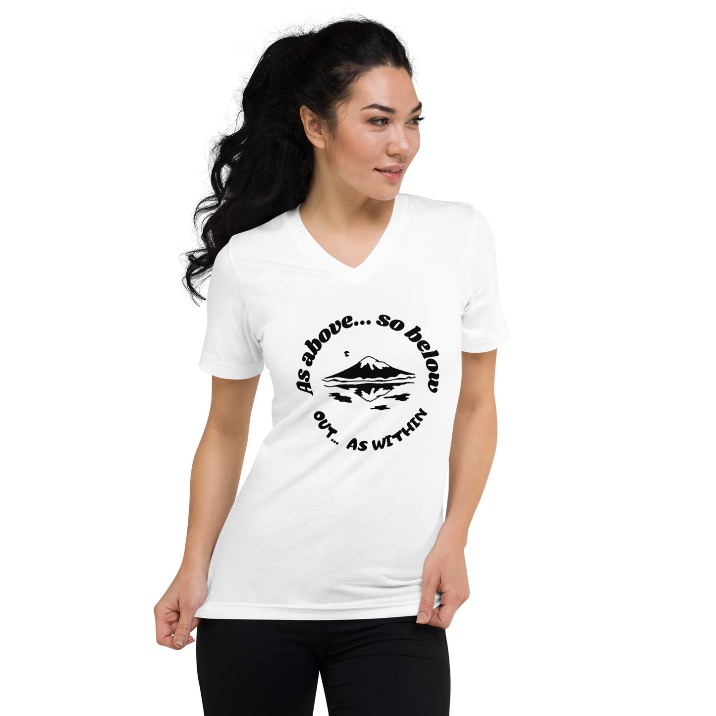 As Above So Below V-Neck T-Shirt