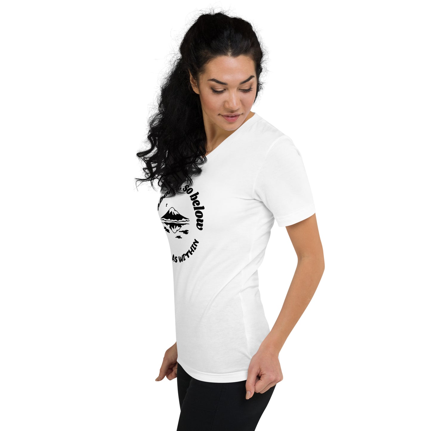 As Above So Below V-Neck T-Shirt